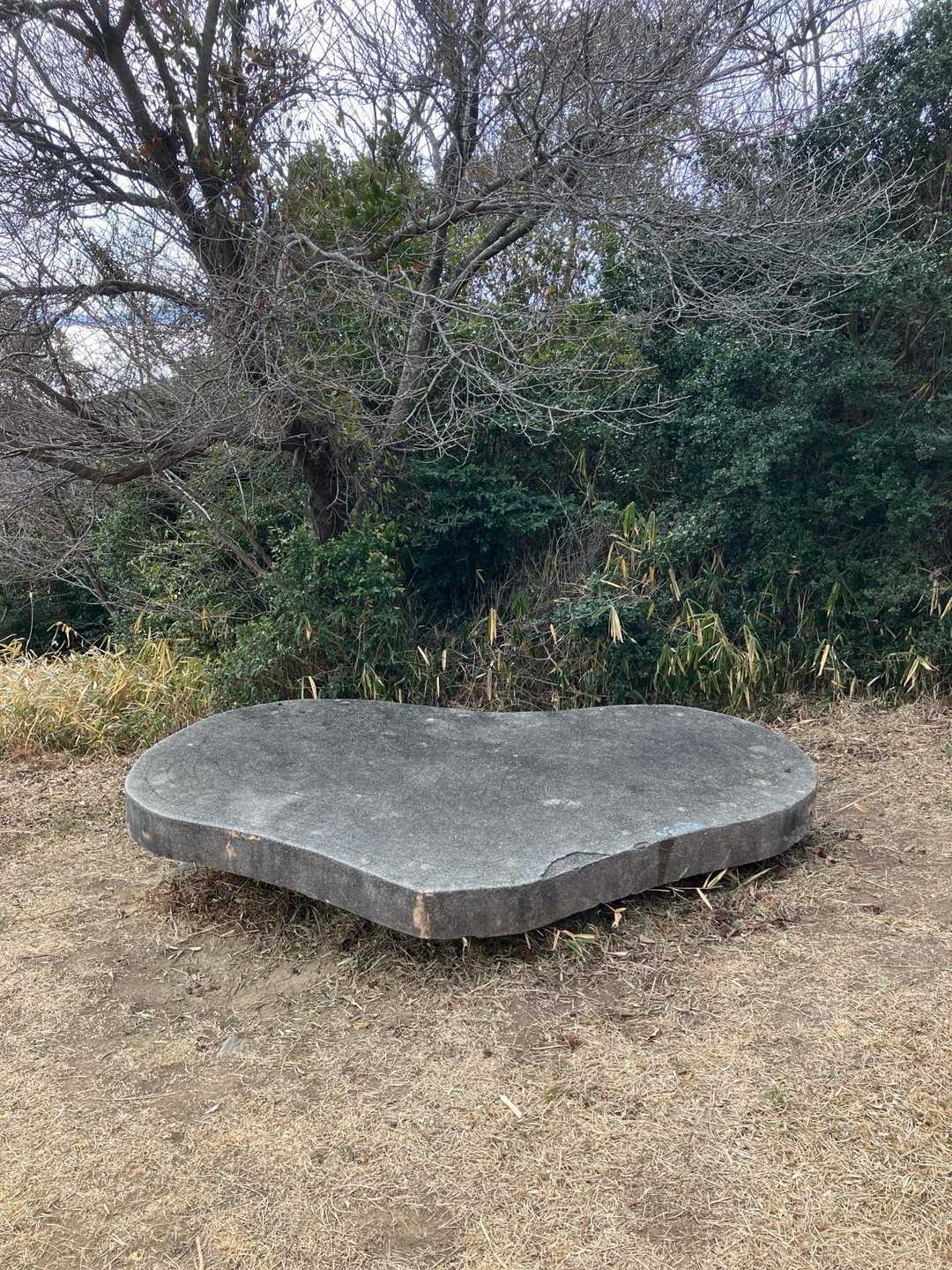 ハート🩷のベンチ