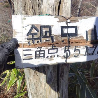 やはり、こちらの方が標高高いので、こっちが鍋足山だな。
