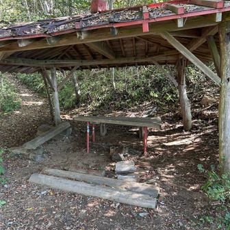 健脚コースはおしまい。そば間に合うかな、日帰り入浴間に合うかな、と下山後のことを考え始める