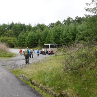 和田峠駐車場に到着