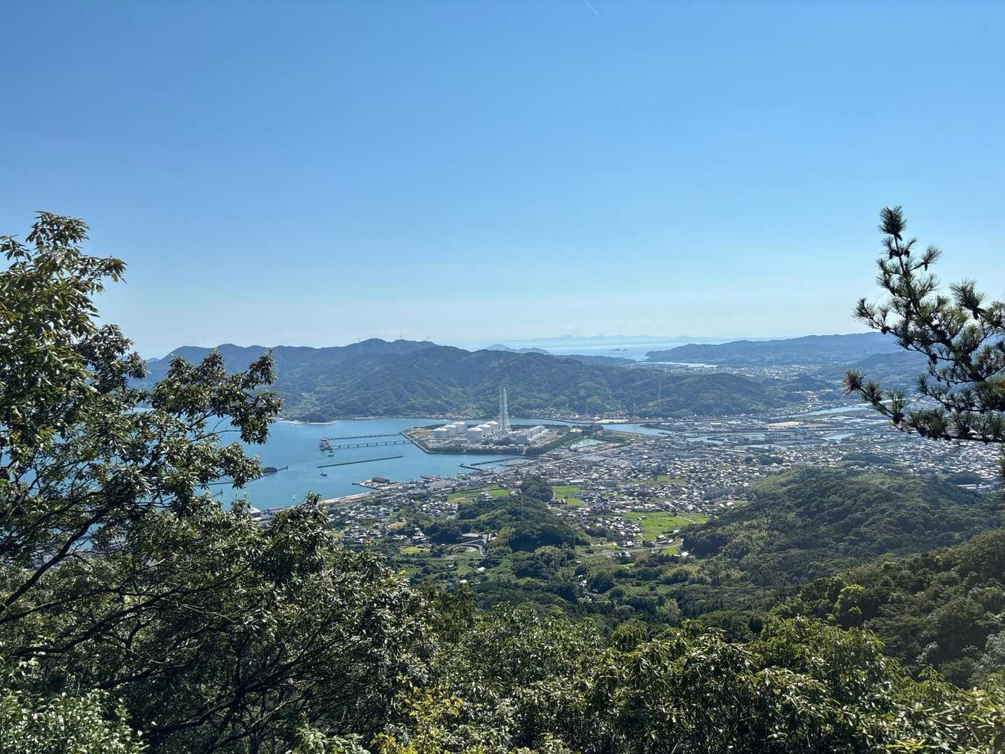 柳井市内眺望　柳井発電所🙂