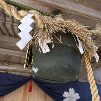 明治時代に博多の商人が奉納した鈴