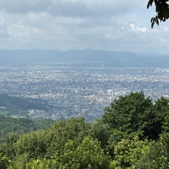 大文字山山頂...さあ帰りますか〜