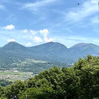山道から浅間山方面