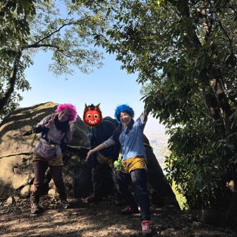 夫婦岩　大きい岩が奥さんです🤭