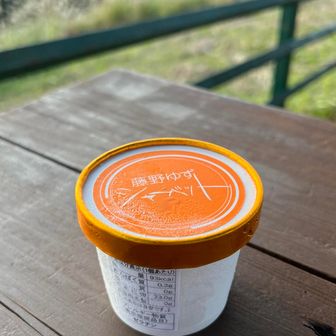 信玄茶屋でゆずシャーベット（350円）