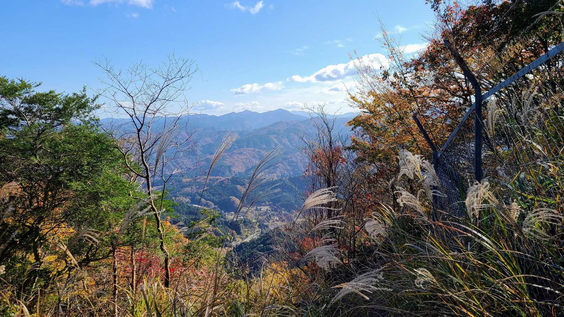 視界が開けて秋の景色が広がる👍️