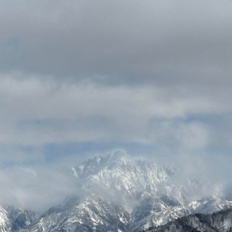 一瞬✨
チラッと
剱岳さん✨
見えました👀✨