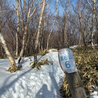 それでは下山👣この先はガチガチの雪と一度解けた雪水が再凍したツルツルロードでアイゼン、チェーンスパ必要でした😆事前調査の甘さが今回も出てしまった💦必死に降りたので写真なし