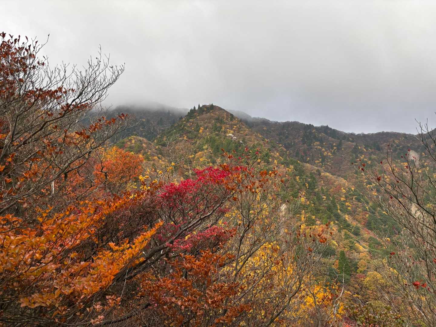 雲が低い…