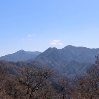 隣には丹沢山域　神奈川県最高峰の⛰️蛭ヶ岳が見えます☝️
4年前に登頂済みですが丹沢ハイカーバッチリ残すは2座、此方も年内に達成したいと思います🐾😌