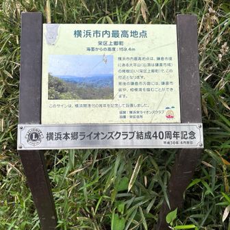 ここが横浜の最高地点
大平山の頂上かと思ったら