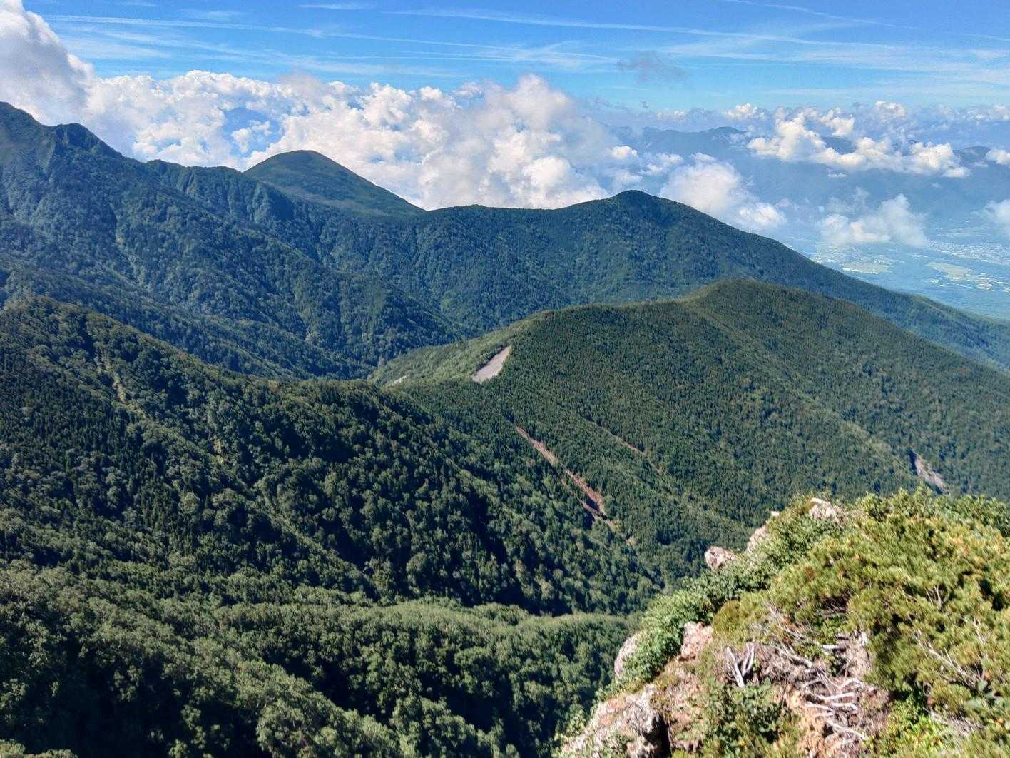 舟山十字路-立場岳-青ナギ-阿弥陀岳-取り付き 周回コースの写真