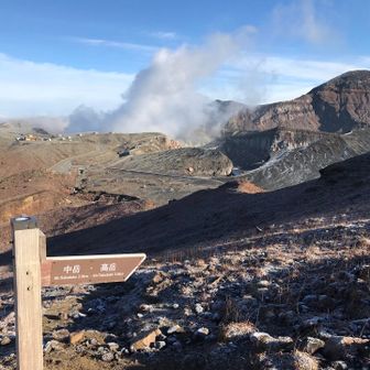 まずは中岳を目指します。