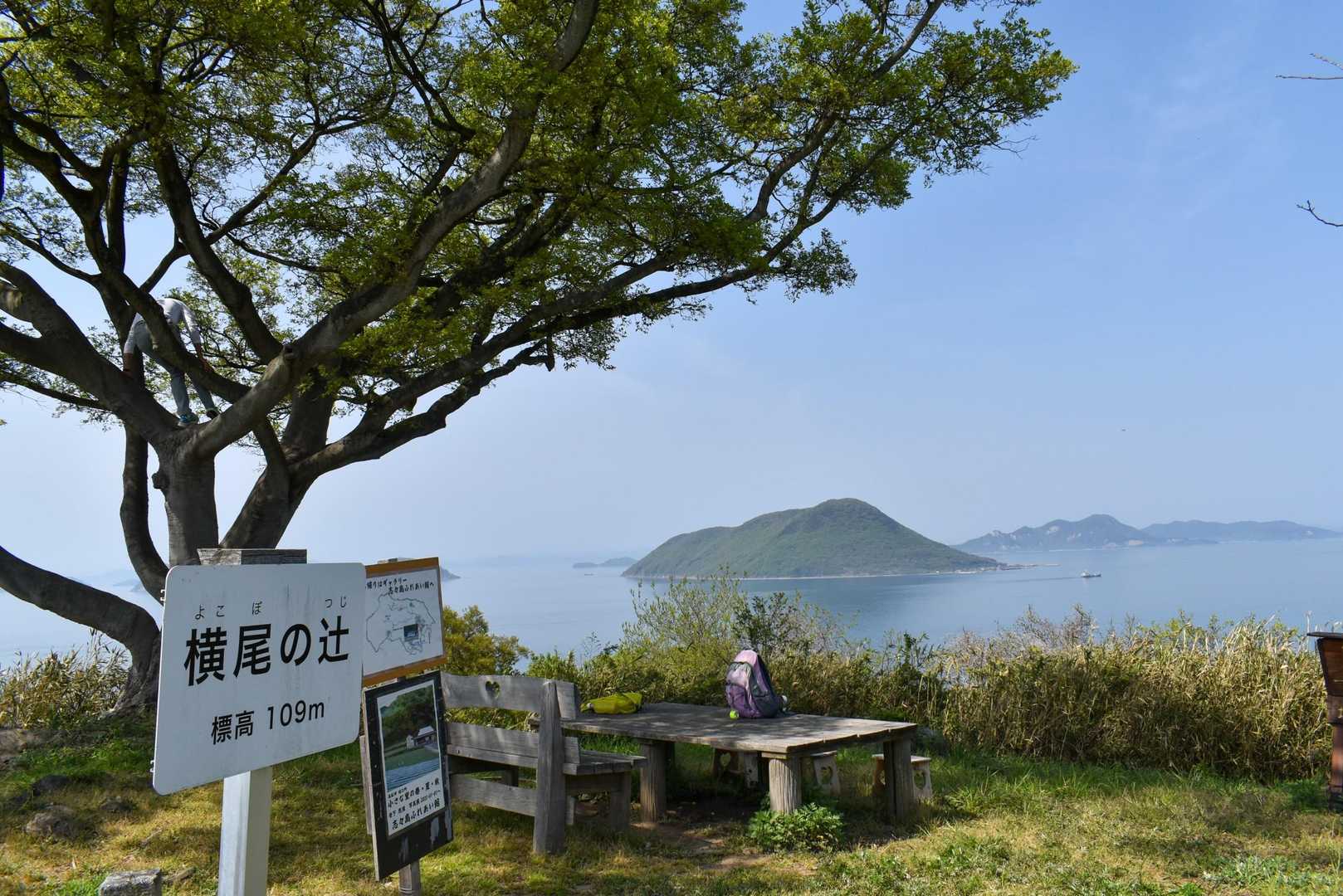 
　「横尾の辻」

　志々島のピークだ、
