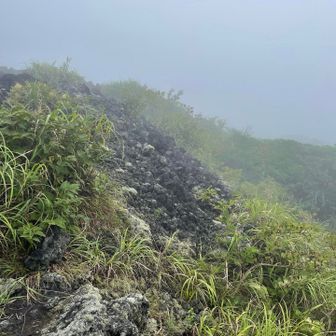 溶岩流の先端との事ですが