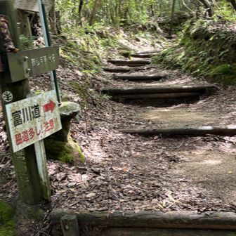 登山口に車が数台とまってました
私は不安だったので田上公園の駐車場を利用させていただき歩いて登山口まで
富川道から笹間ケ岳へ向かいます