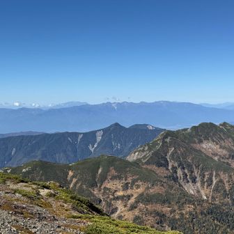 中央アルプスと御嶽山