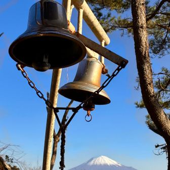 幸せの鐘🔔からも富士山🗻