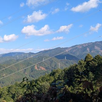 右手のお山は…金剛山かな🫶
