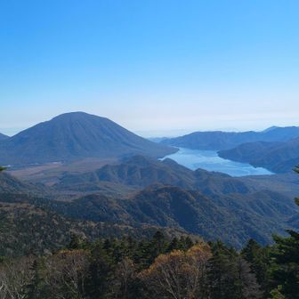 中禅寺湖と男体山