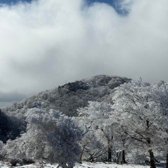 中央にさっきまでいた桧塚奥峰。人も見えますね。