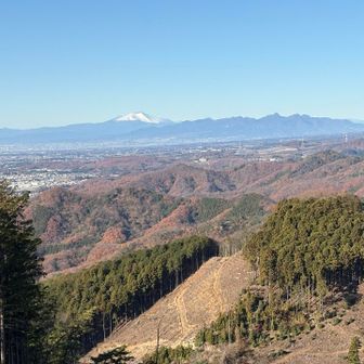 岩木戸山から榛名山と浅間山