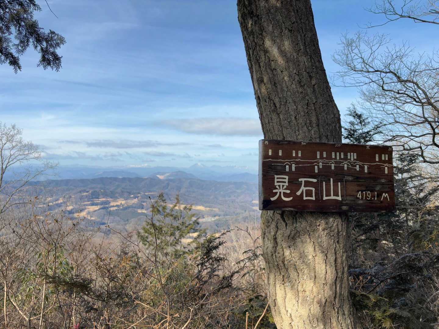 男体山方面