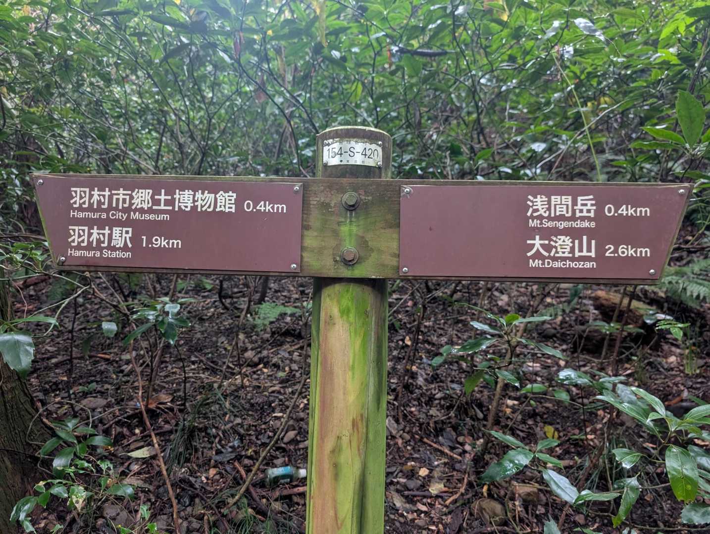 宮ノ平駅-稲荷神社前バス停-天狗岩自然歩道入口-愛宕山-要 縦走コースの写真