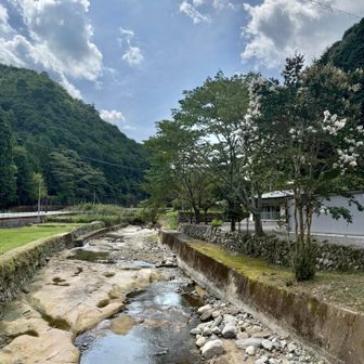 煩悩を洗い流し浄化された　清流、青空、全てがキラキラしてる🤩　みやさんはレベルアップした✨←