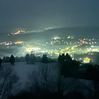 食後の展望台

街灯り①
