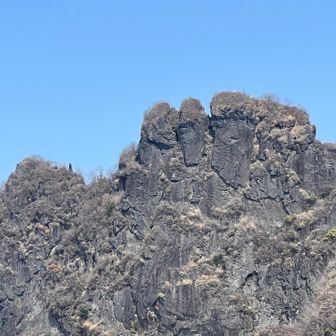 ゴジラの背みたいなギザギザにズーム