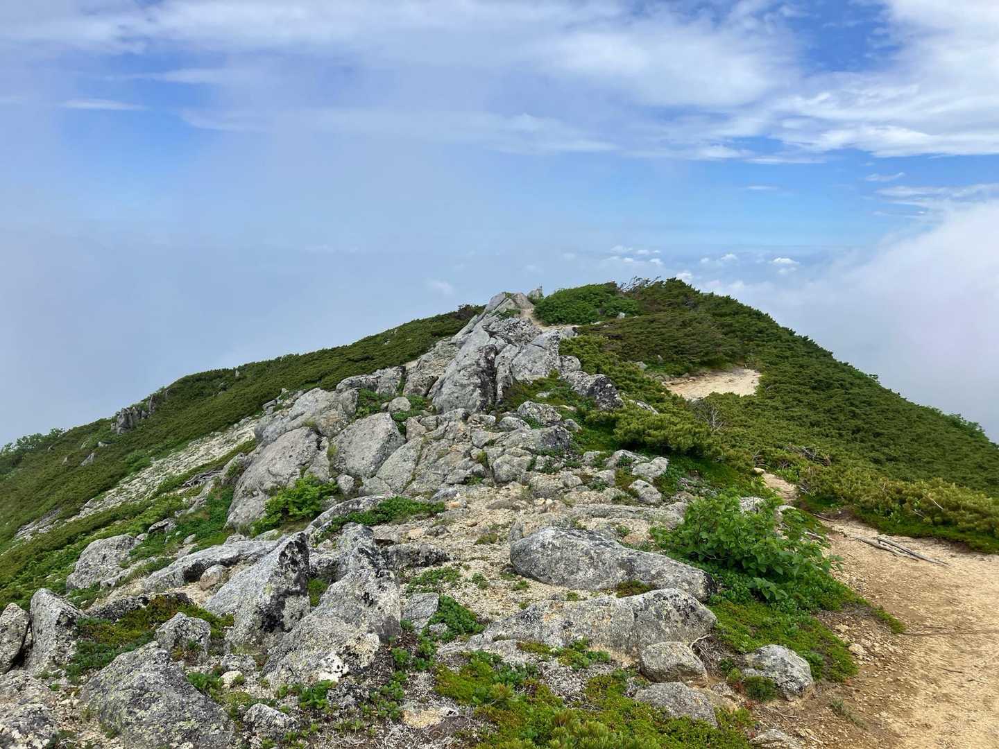 桂小場登山口-将棊頭山-将棊ノ頭-茶臼山 往復コースの写真