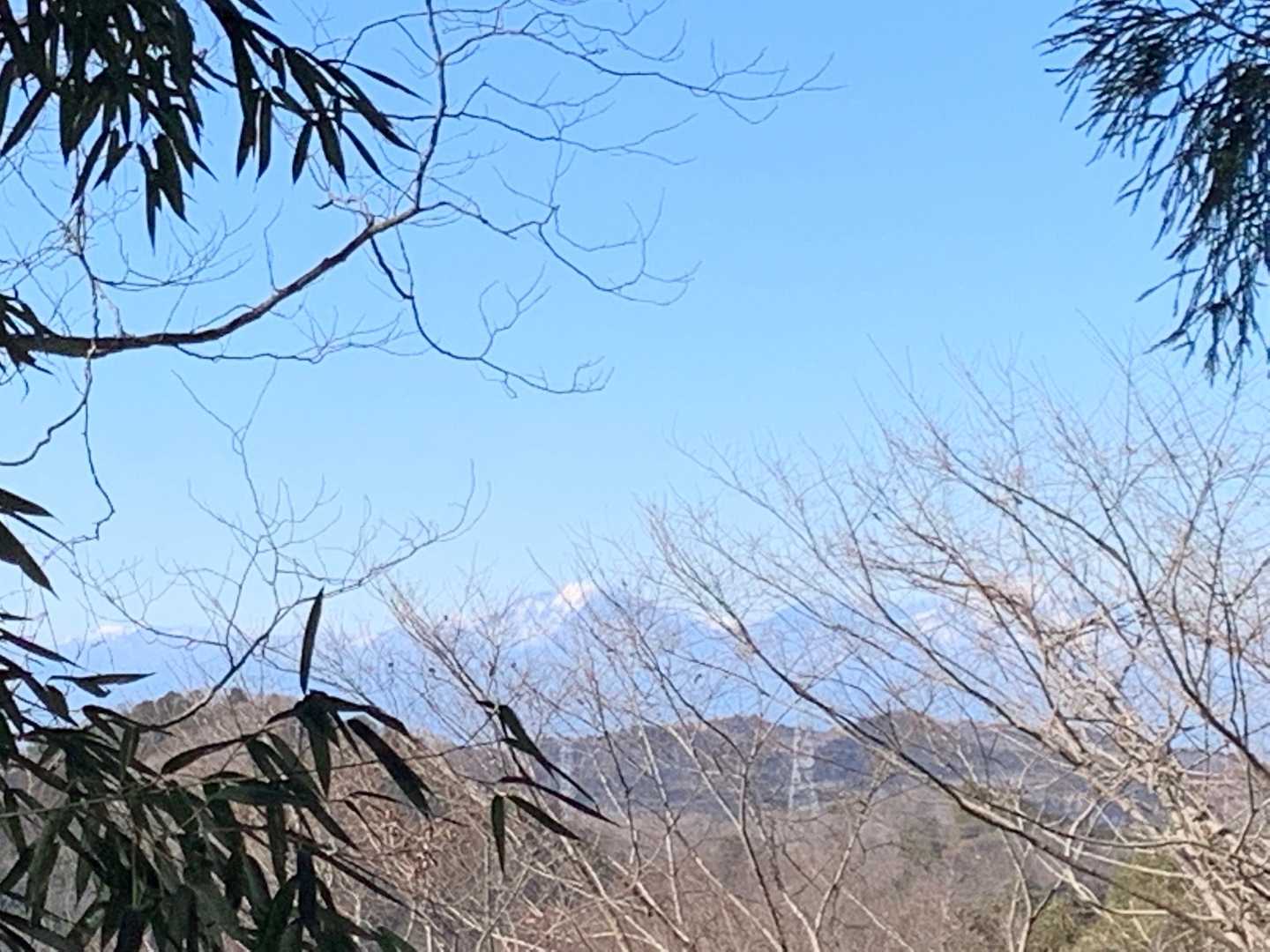 かろうじて男体山が見えました😅