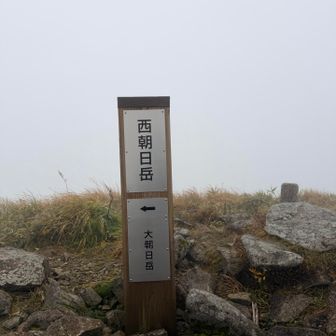 やっとこ西朝日岳🙌