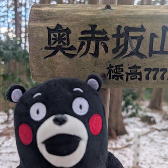 奥赤坂山 山頂😋
７７７.７m✨