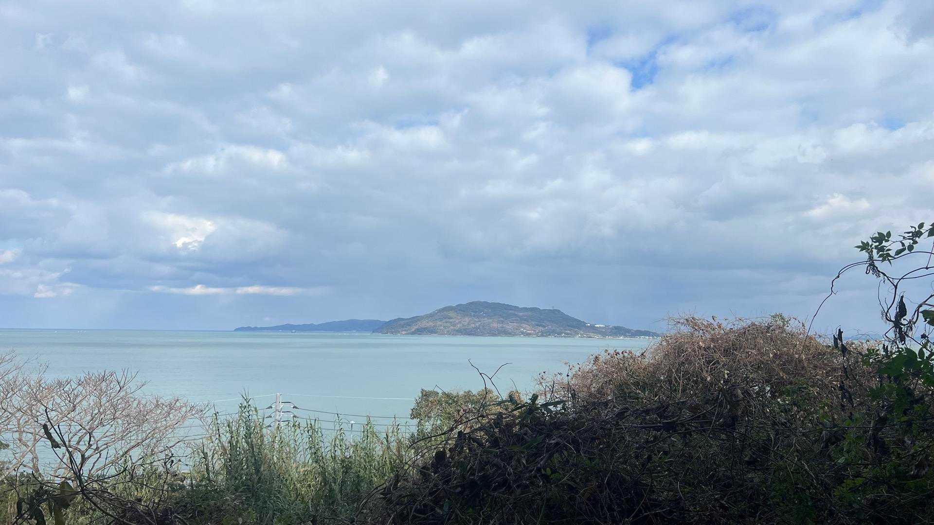 開けた展望ポイントから海🌊