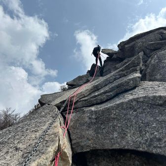 軽快に下りてくる