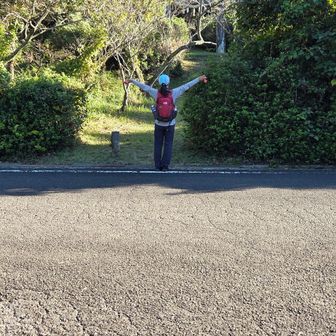 アスファルト道を少し下り
⛩️参道が白岳の登山口です