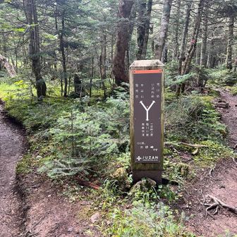 右は荒川岳、左は塩見岳⬅️