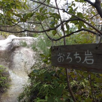 おろち岩の表示