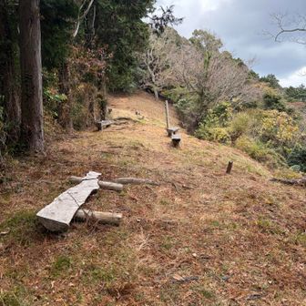 見晴台はベンチがあります