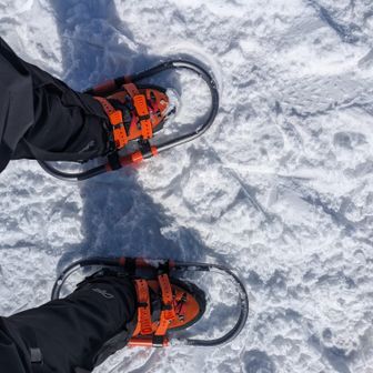 mont-bellワカン
楽に装着