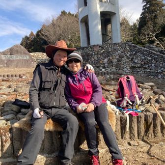 昼食の前のふふふ。