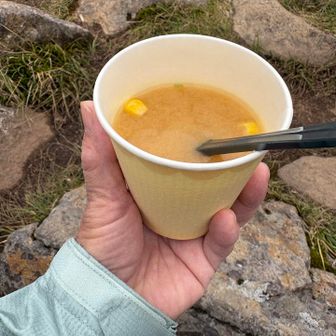お味噌汁。暖まります。美味しい