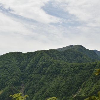 右奥が
雲取山ですかね