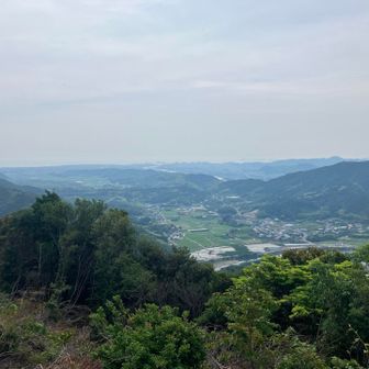 阿南方面、那賀川が見えている