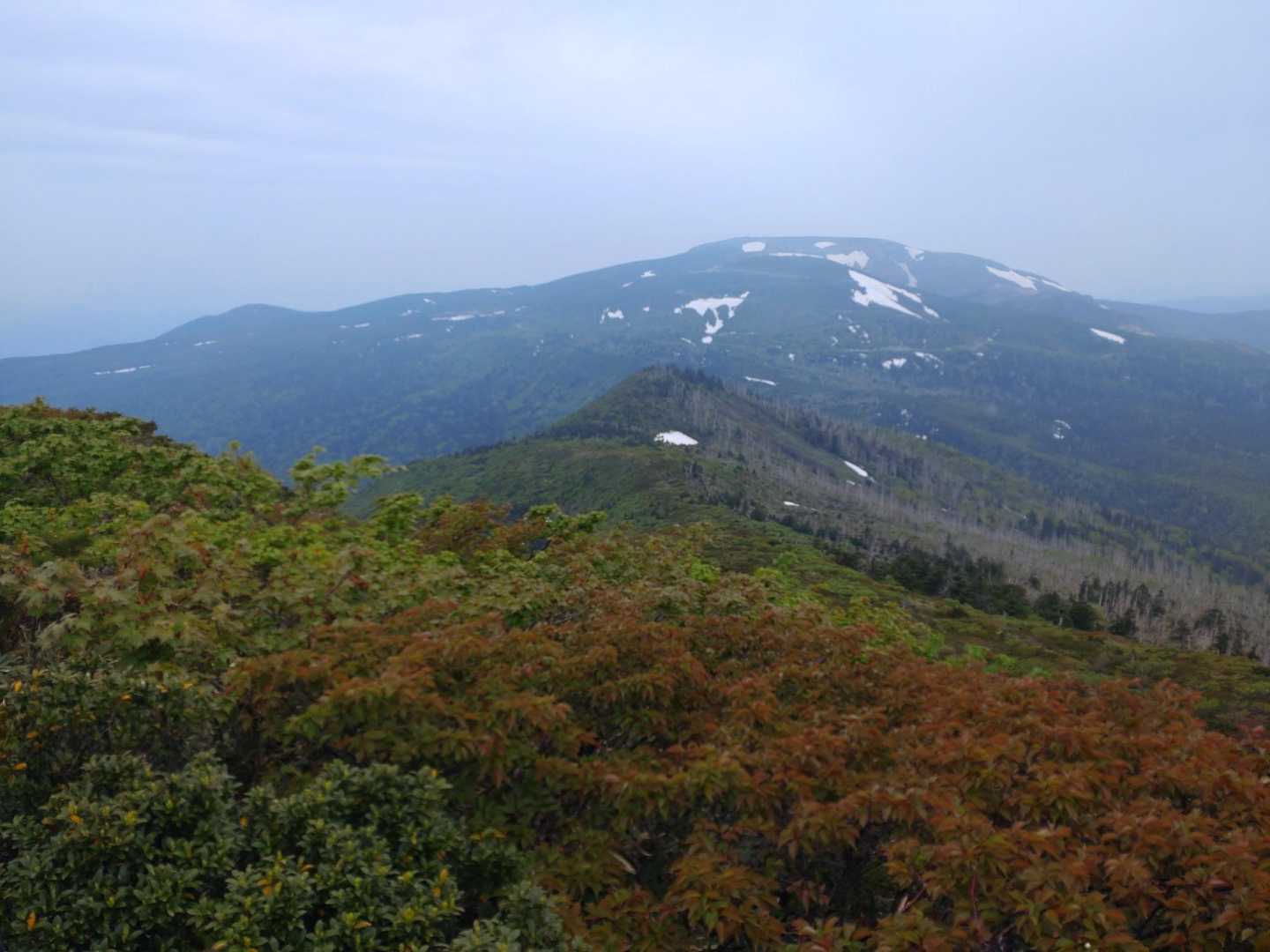 刈田峠-前山-杉ヶ峰-屏風岳-南屏風岳-不忘山-白石女子校 縦走コースの写真