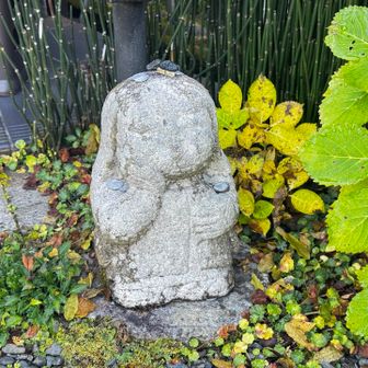 大原女の小径のシンボル的石像♪どれも可愛くて味がある✨