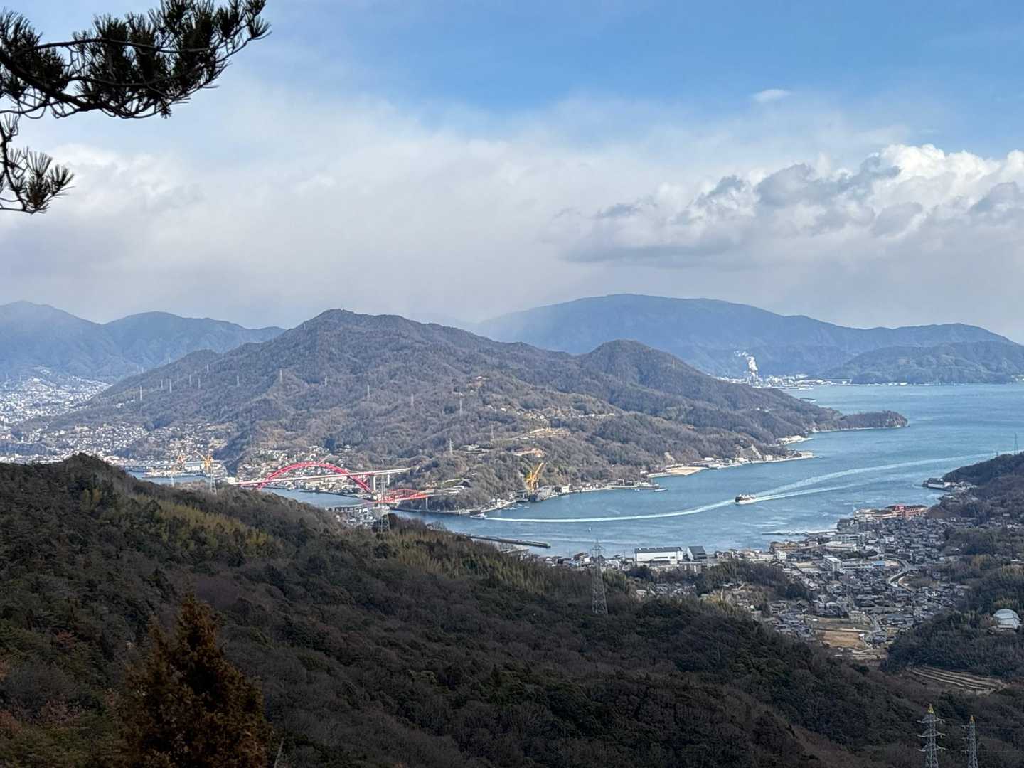 音戸大橋見えます
ここの前の木、伐採してくださっているみたいです😀